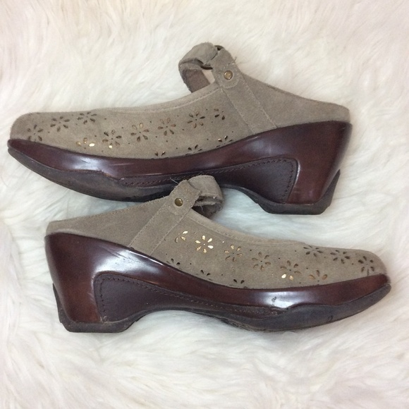 Jambu Brandy Wedge Heel Mules Sz-7.5 - Picture 3 of 7